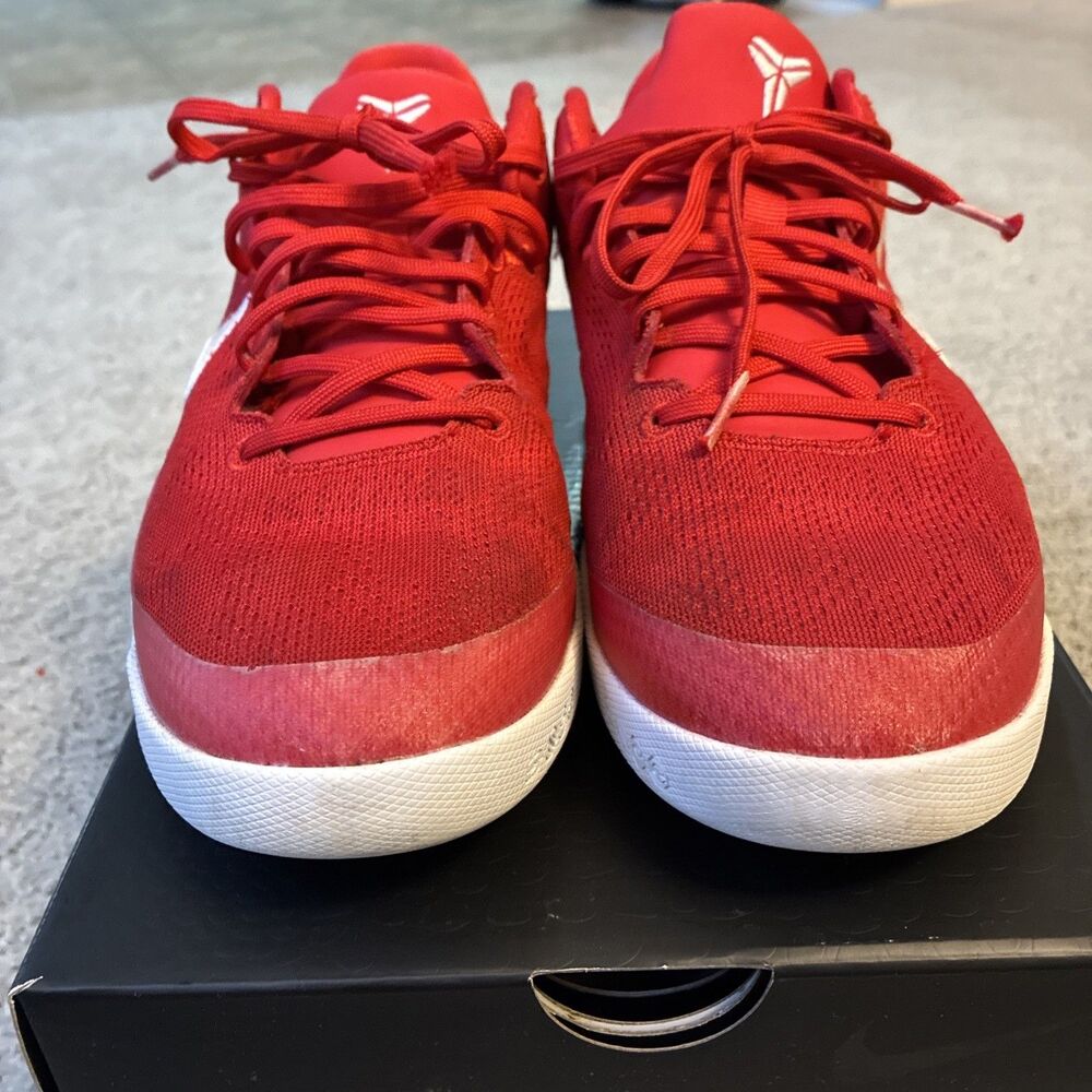 NIKE KOBE Bryant 8 UNIVERSITY RED White SIZE 7 NBA Sneakers - Picture 11 of 16